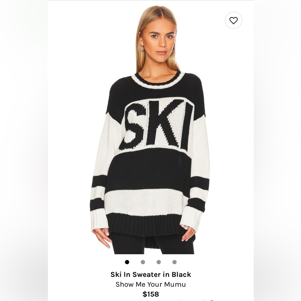New SKI oversized sweater